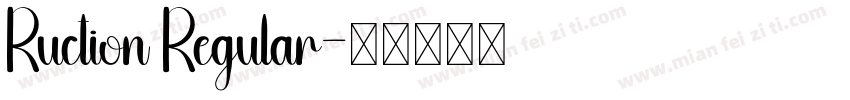 Ruction Regular字体转换